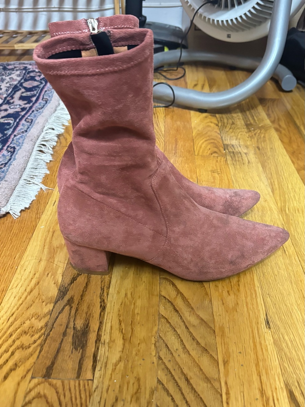 Anthropologie Silent D Pink Suede Boots
